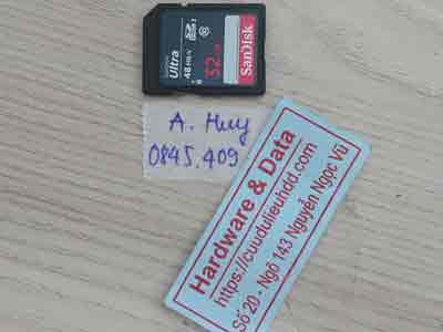 cứu dữ liệu thẻ nhớ 32GB mất dữ liệu