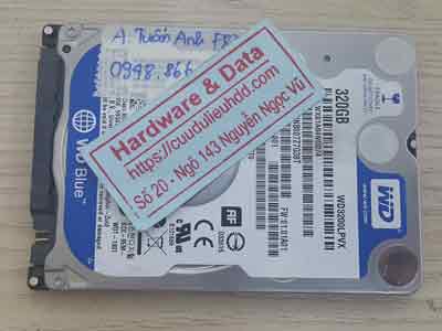 cứu dữ liệu ổ cứng Western 320GB chết cơ