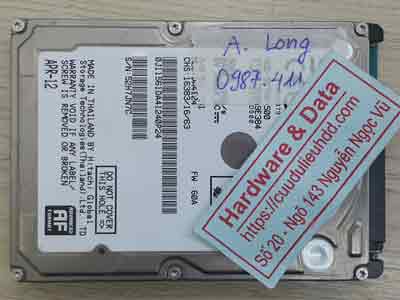 phục hồi dữ liệu ổ cứng Hitachi 500GB bad Sector