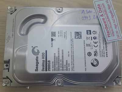 Cứu dữ liệu ổ cứng Seagate 2TB chết cơ
