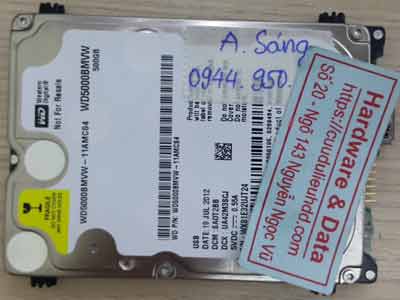 Western 500GB chết cơ
