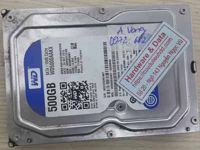 Western 500GB xóa nhầm