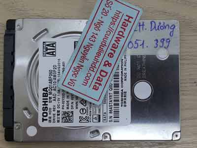 Toshiba 500GB chết cơ