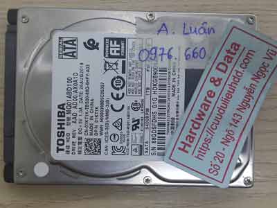 Toshiba 1TB chết cơ