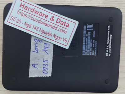Western 2TB lỗi cấu trúc