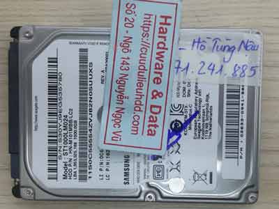 Seagate 1TB chết cơ