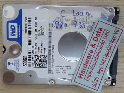 Western 500GB xóa nhầm