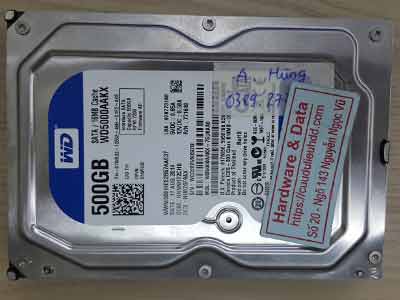 Western 500GB lỗi ½ đầu từ