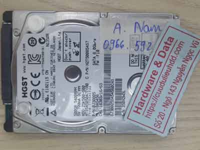 Hitachi 500GB format nhầm