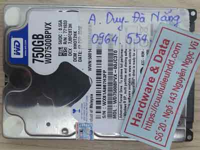 Western 750GB ổ bad nặng