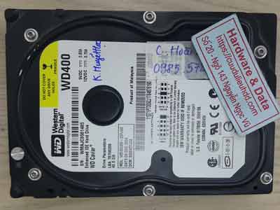 Western 40GB mất dữ liệu