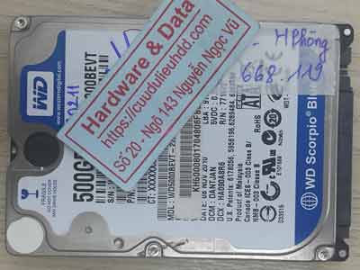 Western 500GB chết cơ