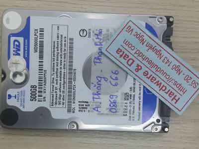 Western 500GB chết cơ