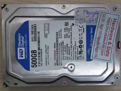 Western 500GB đầu đọc lỗi